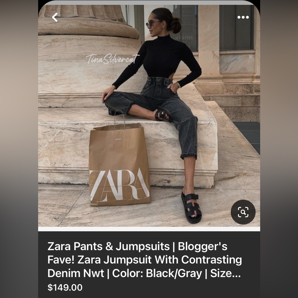 Zara denim one piece
